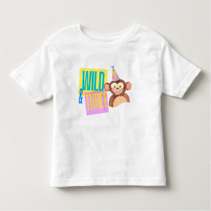 Wild & Three 3rd Birthday Monkey T-Shirt