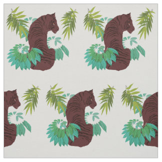 Wild Tiger Art Fabric