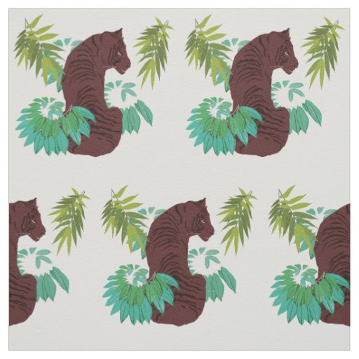 Wild Tiger Art Fabric