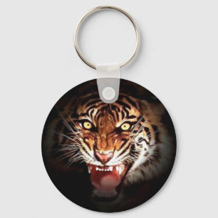 Wild Tiger Artwork Keychain