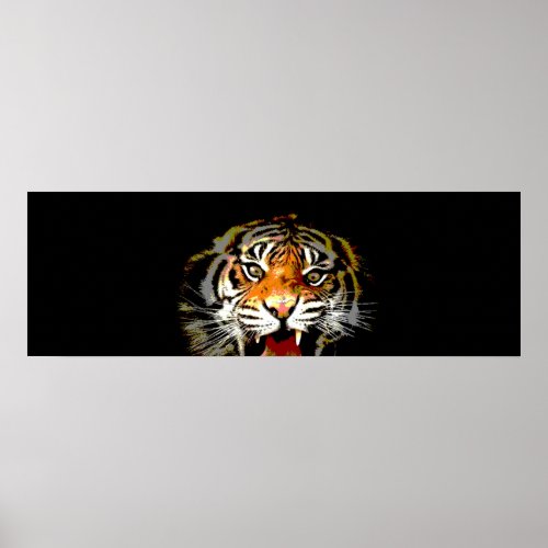 Wild Tiger Artwork Poster