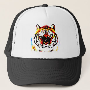 Wild Tiger Artwork Trucker Hat