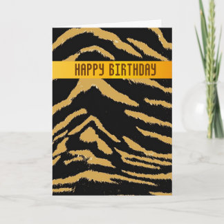 Wild Tiger Birthday Card