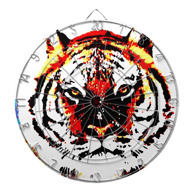 Wild Tiger Dart Board (Front)