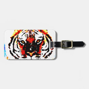 Wild Tiger Eyes Luggage Tag