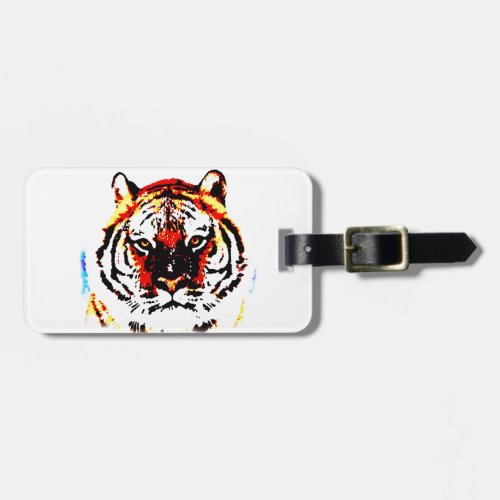 Wild Tiger Eyes Luggage Tag