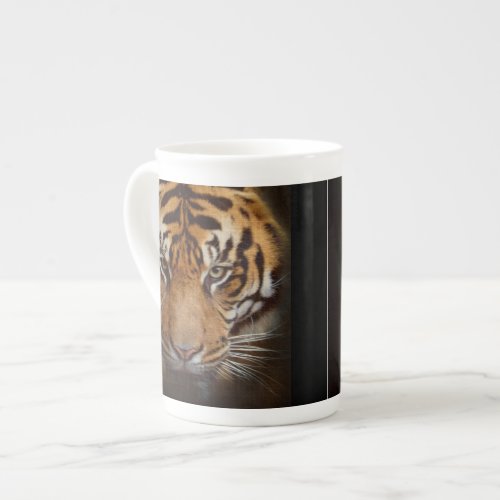 Wild Tiger Face Bone China Tea or Coffee Mug