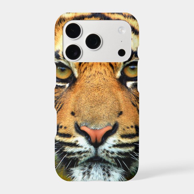 Wild Tiger Face Iphone Case (Back)