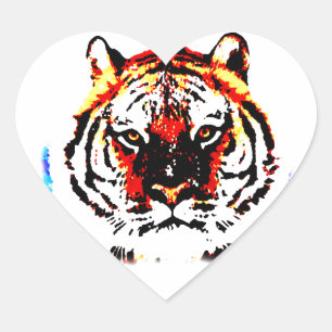 Wild Tiger Heart Sticker