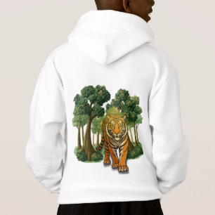 “Wild Tiger in the Forest – Natural Light Jungle D Hoodie