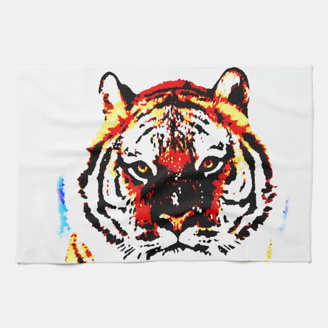 Wild Tiger Kitchen Towel (Horizontal)
