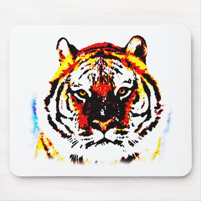 Wild Tiger Mouse Pad (Front)