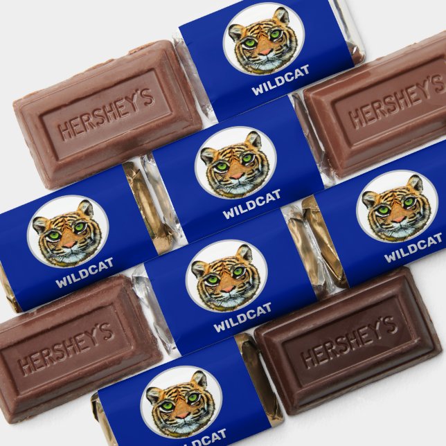 Wild Tiger on Royal Blue Hershey's Miniatures (Assorted)