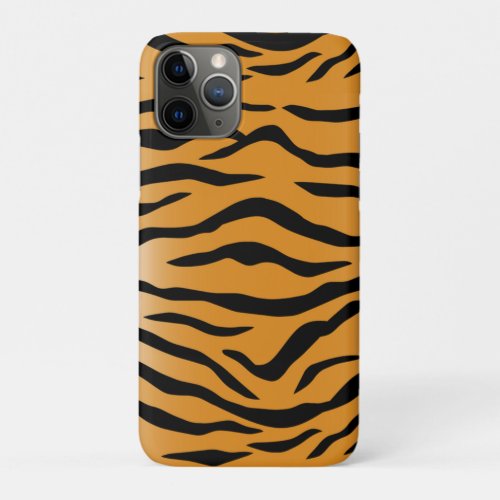 Wild Tiger Skin Pattern iPhone 11 Pro Case