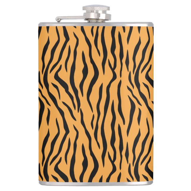 Wild Tiger Skin Pattern Flask (Front)