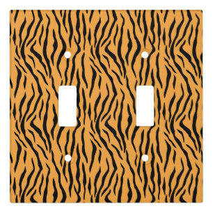 Wild Tiger Skin Pattern Light Switch Cover