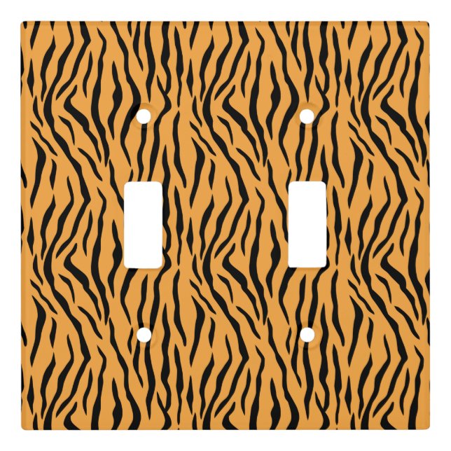 Wild Tiger Skin Pattern Light Switch Cover (Front)