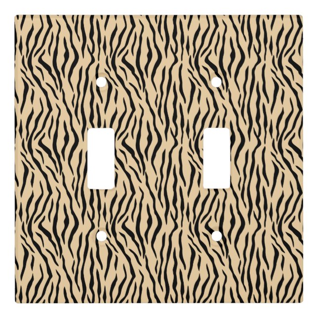 Wild Tiger Skin Pattern Light Switch Cover (Front)