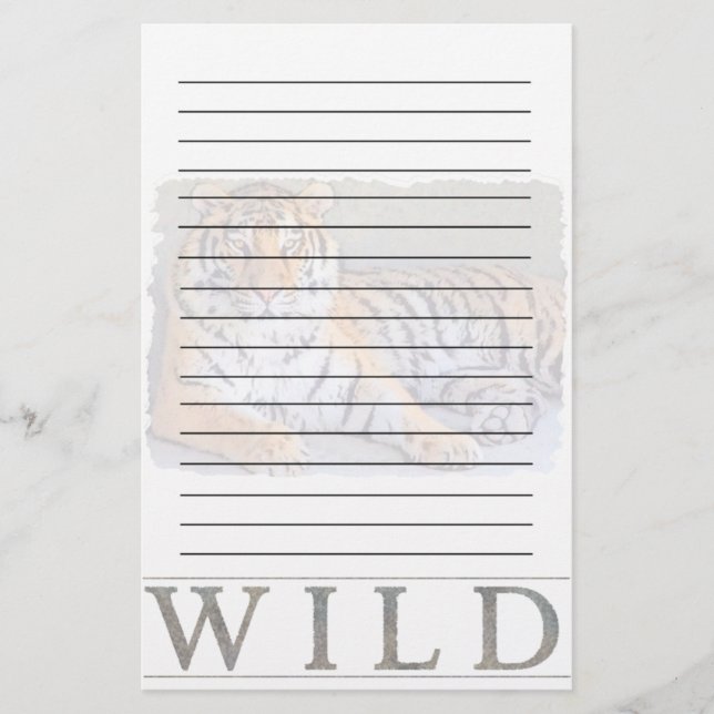 Wild Tiger Stationery (Front)