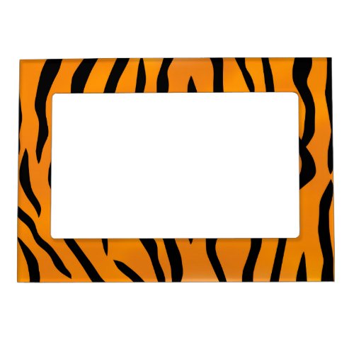 Wild Tiger Stripes Magnetic Picture Frame