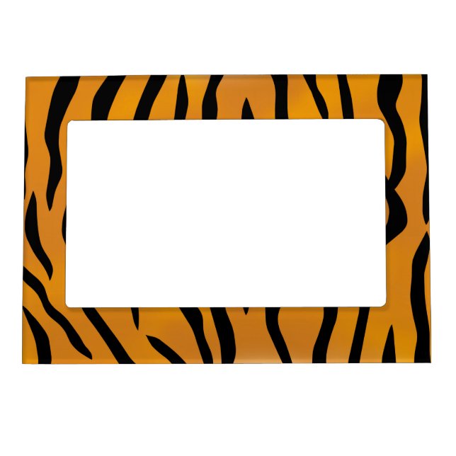 Wild Tiger Stripes Magnetic Picture Frame (Front)