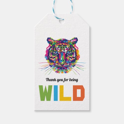 Wild Tiger Thank You Favor Tag