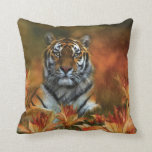 Wild Tigers Art Designer Pillow