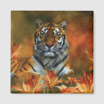 Wild Tigers Art Magnet