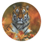 Wild Tigers Art Stickers