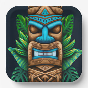 Wild Tiki Luau Paper Plates