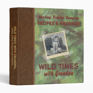 Wild Times with Grandpa Recipe 1" Photo Binder