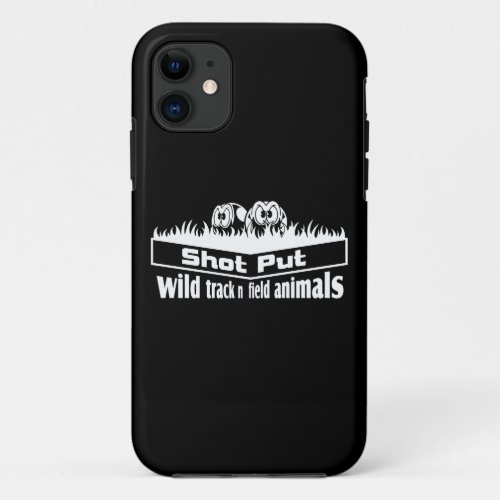 wild track and field animals iPhone 11 case