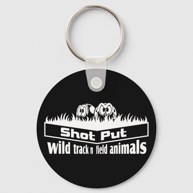 wild track and field animals keychain (Front)
