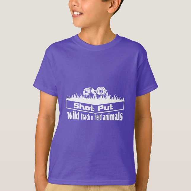 wild track and field animals T-Shirt (Front)