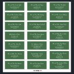 Wild Tropical Green Wedding Guest Address Labels<br><div class="desc">These wild tropical green wedding guest address labels are perfect for a beach or destination wedding. The modern romantic design features a tropical green typography. 21 labels per sheet. Add each sheet that you need to your cart individually. Each individual label is about 2" x 4" (may be slightly smaller)....</div>