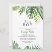 Wild Tropical It's A Boy Baby Shower Invitation (Front)