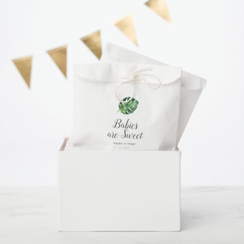 Wild Tropical Palm Baby Shower Babies are Sweet Favor Bag