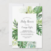Wild Tropical Palm Baby Shower Invitation (Front)