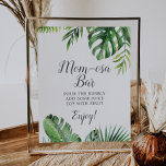 Wild Tropical Palm Baby Shower Mom-osa Bar Sign at Zazzle