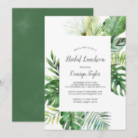 Wild Tropical Palm Bridal Luncheon