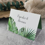 Wild Tropical Palm Buffet Food Labels Table Number<br><div class="desc">These wild tropical palm buffet food labels are perfect for a beach or destination wedding. The design features an exotic array of green watercolor banana palm tree leaves, ferns, foliage, botanical plants and greenery for a tropical summer feel. Customize each card with the food name and purchase each card individually....</div>