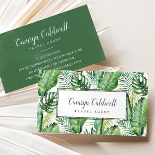 Wild Tropical Palm Business Card