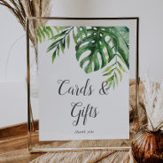 Wild Tropical Palm Cards And Gifts Sign at Zazzle