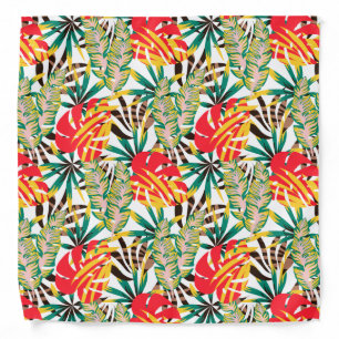Wild Tropical Palm Leaves Bandana