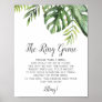 Wild Tropical Palm The Ring Game Sign