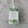 Wild Tropical Palm Wedding Welcome Gift Tags