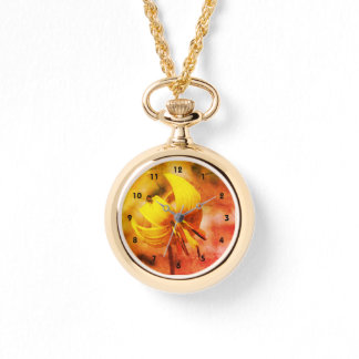 Wild Trout Lily Flower And Insect Friend Abstract  Watch