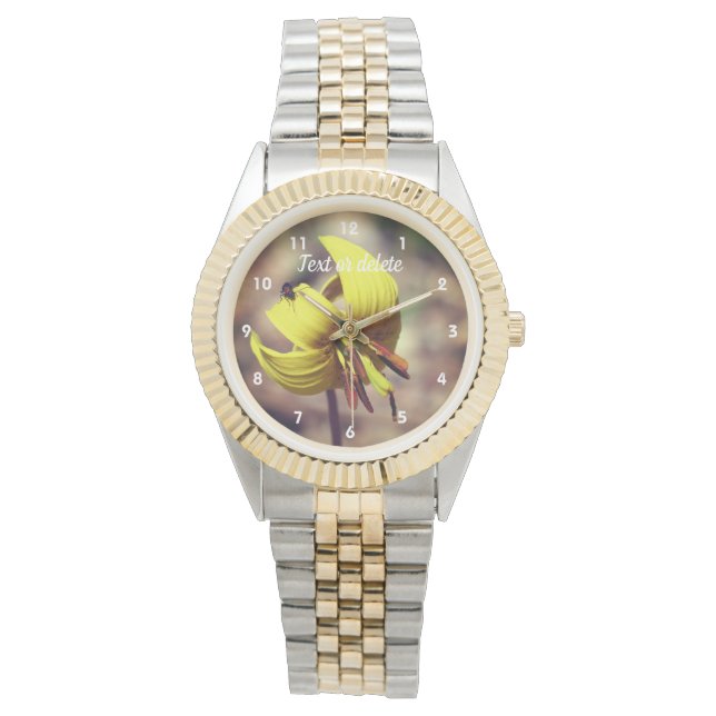 Wild Trout Lily Flower And Insect Friend    Watch (Front)