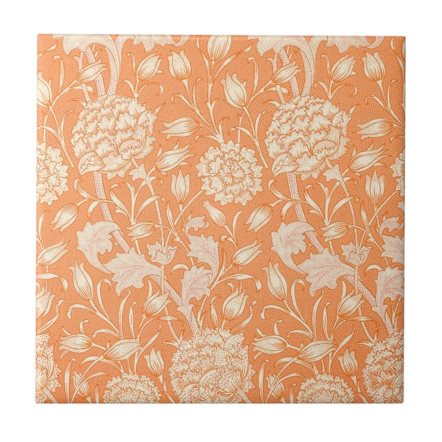 Wild Tulip by William Morris   Ceramic Tile (Front)