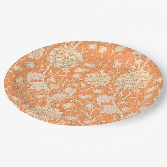 Wild Tulip by William Morris Paper Plates (Angled)